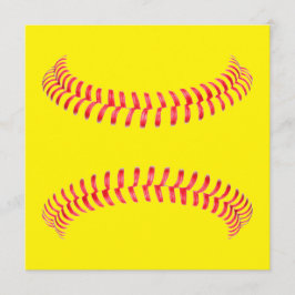 Cartão De Notas Placa de Papel de carta redonda de softball person