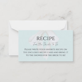 Cartão De Notas Placa de recebimento do Chá de panela azul Turques