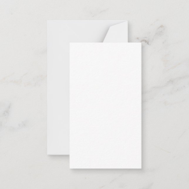 Cartão De Notas Placa e envelope de 3,5" x 2" (Frente)