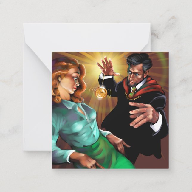 Cartão De Notas Placa Hypnotist (Frente)