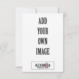 Cartão De Notas Placa plana A1 vertical 3,5x5"