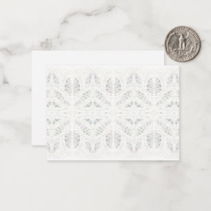 Cartão De Notas Placa plana BATTENBURG LACE 3.5x2.5 / Horizontal