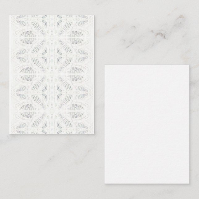 Cartão De Notas Placa plana BATTENBURG LACE 3.5x2.5 / Vertical (Frente/Verso)