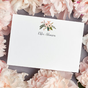 Cartão De Notas Placa Plana de Papel Personalizado Peach Meadow St