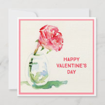 Placa plana quadrada do Namorados rosa 5.25x5.25