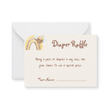 Placa Raffle de Fralda de Chá de fraldas de Abelha