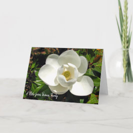 Cartão De Notas Placas de Nota da Magnolia Personalizadas