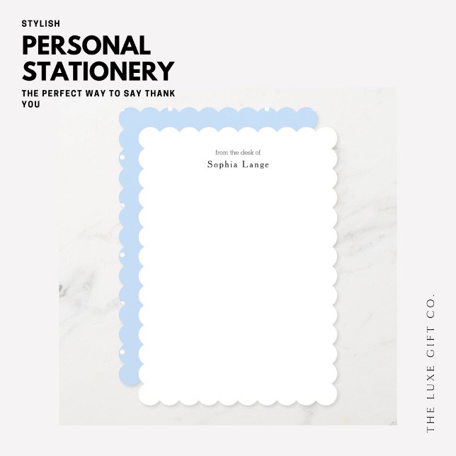 Cartão De Notas Placas de Nota de Borda Scallop Personalizadas Bol (Criador carregado)