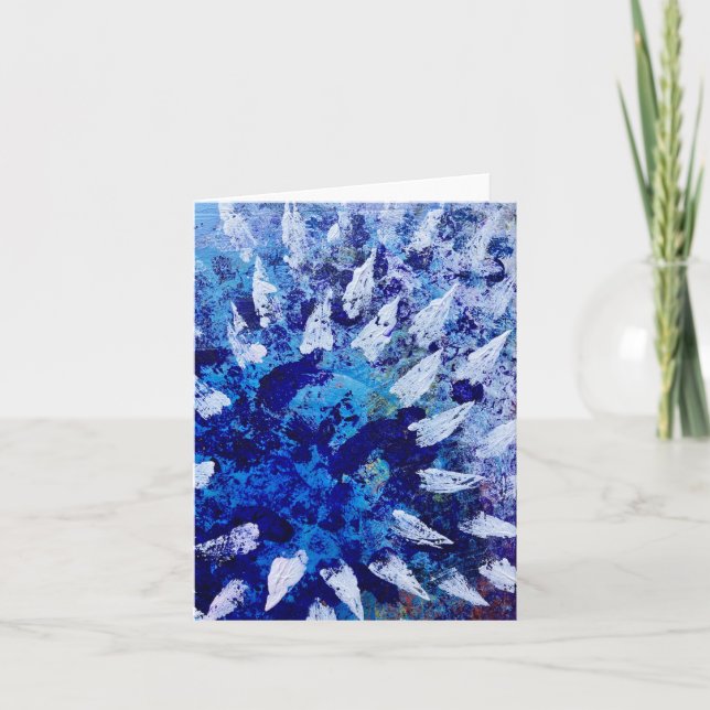 Cartão De Notas Placas de Nota Dobradas do Skyburst (Frente)