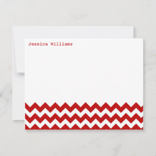 Cartão De Notas Placas de Nota Trendy Chevron