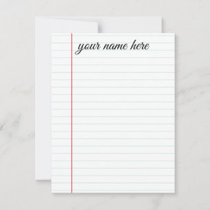 Cartão De Notas Placas de Papel Vinculado Personalizadas
