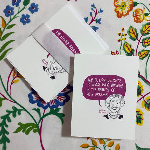 Cartão De Notas Placas e envelopes Eleanor Roosevelt