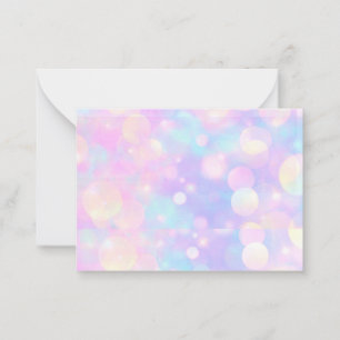 Cartão De Notas Placas para Vazios de Lavanda bonito do Pastel