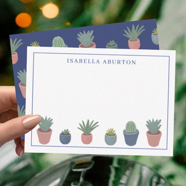 Cartão De Notas Plantas de Jardinagem Pessoal (Criador carregado)