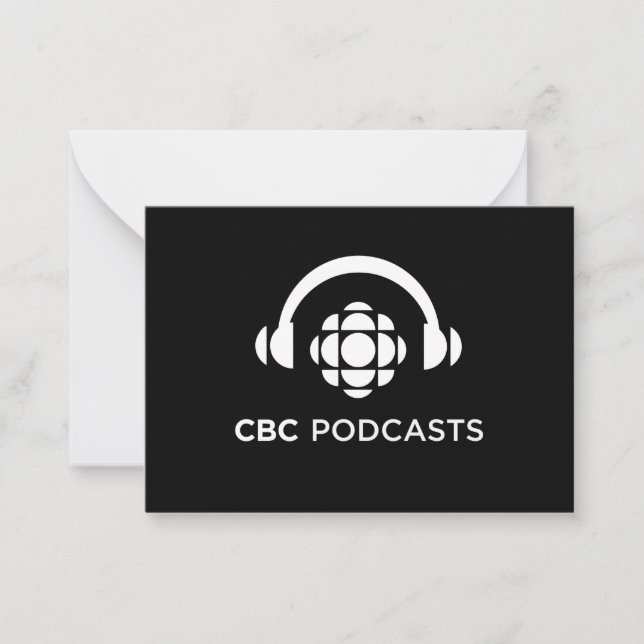 Cartão De Notas Podcasts CBC (Frente)
