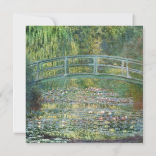 Cartão De Notas Ponte Japonesa de Claude Monet Arte da Ninfeia