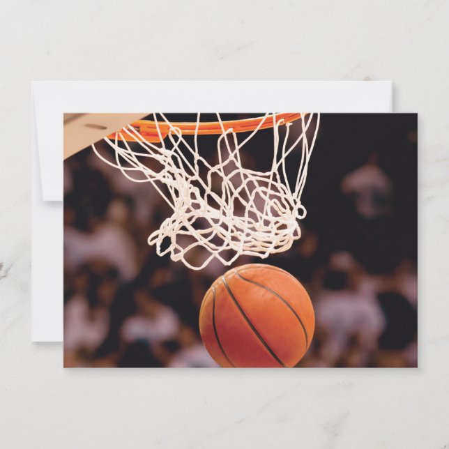 Cartão De Notas Pontuação de Basquete (Frente)