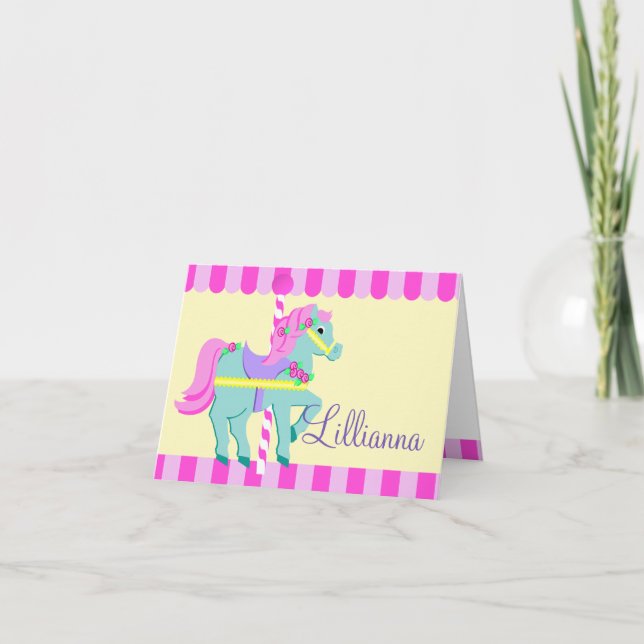 Cartão De Notas Pony Personalizado Nota Pintada (Frente)