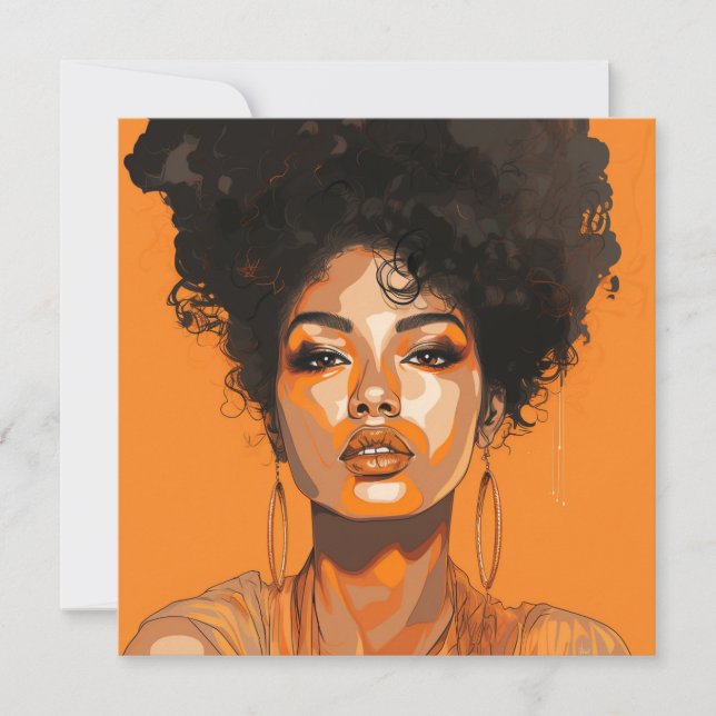 Cartão De Notas Pop Art Queen: Capacitar as mulheres Pop de arte (Frente)