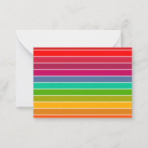 Cartão De Notas Pop Art Stripes