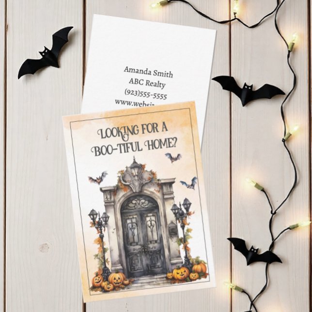 Cartão De Notas Pop de Halloween personalizado por (Halloween Boo Tiful Home Pop By Card)