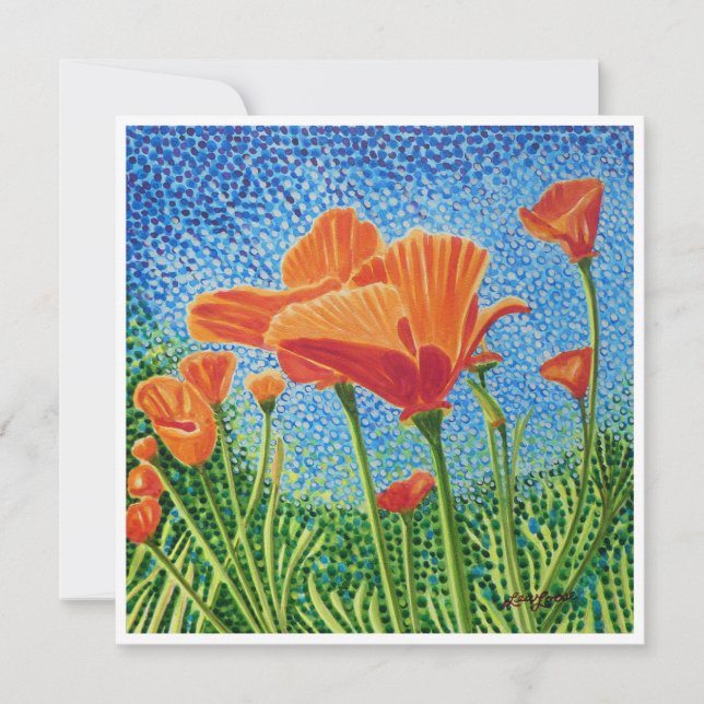 Cartão De Notas Poppy Flat Notecard (Frente)