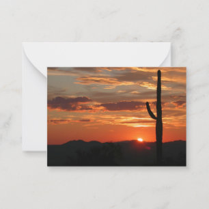 Cartão De Notas pôr do sol da paisagem arizona