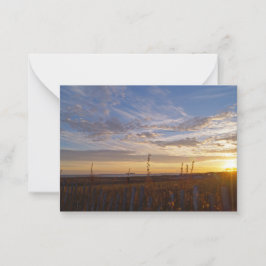 Cartão De Notas Pôr do sol na praia