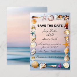 Cartão De Notas Praia Tropical Sandy E Capas De Costura Salvem A D