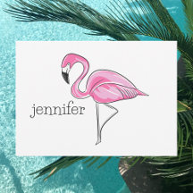 Pré-disquete Flamingo Rosa Personalizado