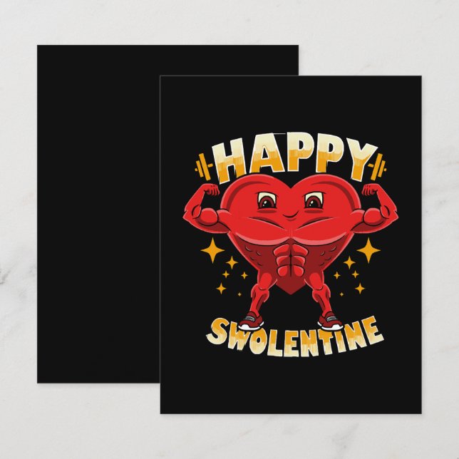 Cartão De Notas  Presente de Dia dos Namorados de Treino de Ginási (Frente/Verso)