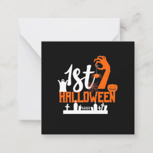 Cartão De Notas Presente de Halloween Primeiro Halloween