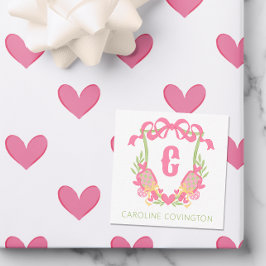 Cartão De Notas Presente de Pickleball Rosa e Verde Pickleball Pad