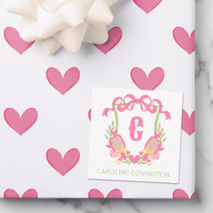 Cartão De Notas Presente de Pickleball Rosa e Verde Pickleball Pad