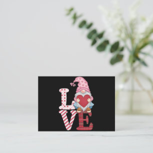 Cartão De Notas Presentes de Gnome de Amor do Dia dos Namorados pa