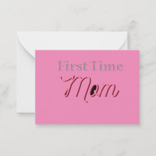 Cartão De Notas Primeiras placas mam Sem Título Design