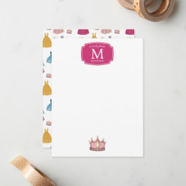 Cartão De Notas Princesa Veste Fairytalhe Crianças Pequenas