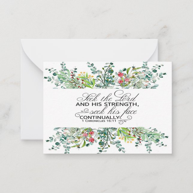 Cartão De Notas Procurar a Escritura de Moldura do Senhor (Frente)