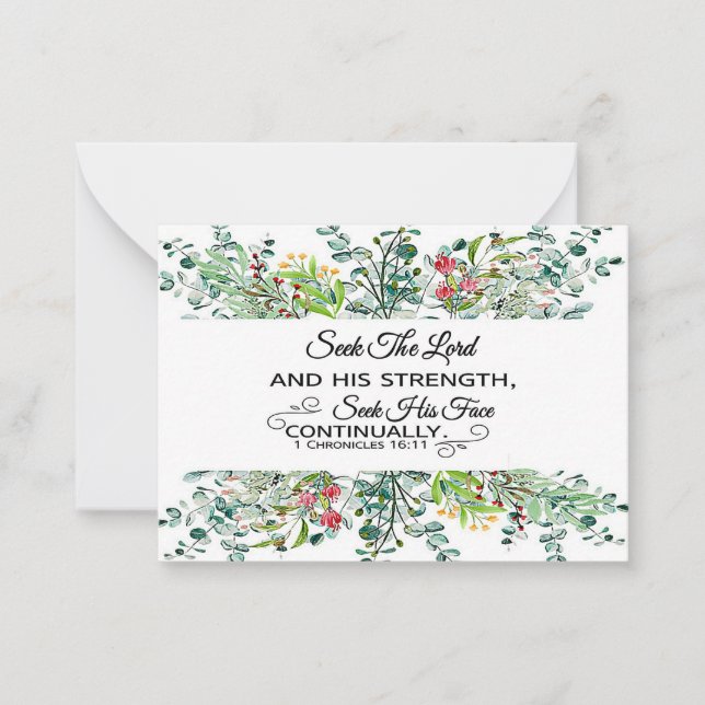 Cartão De Notas Procurar a Escritura de Moldura do Senhor (Frente)