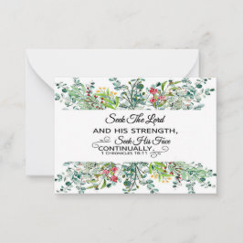 Cartão De Notas Procurar a Escritura de Moldura do Senhor