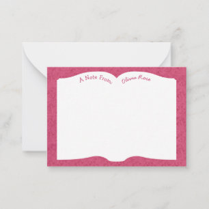 Cartão De Notas Professor de Literatura do Livro Aberto