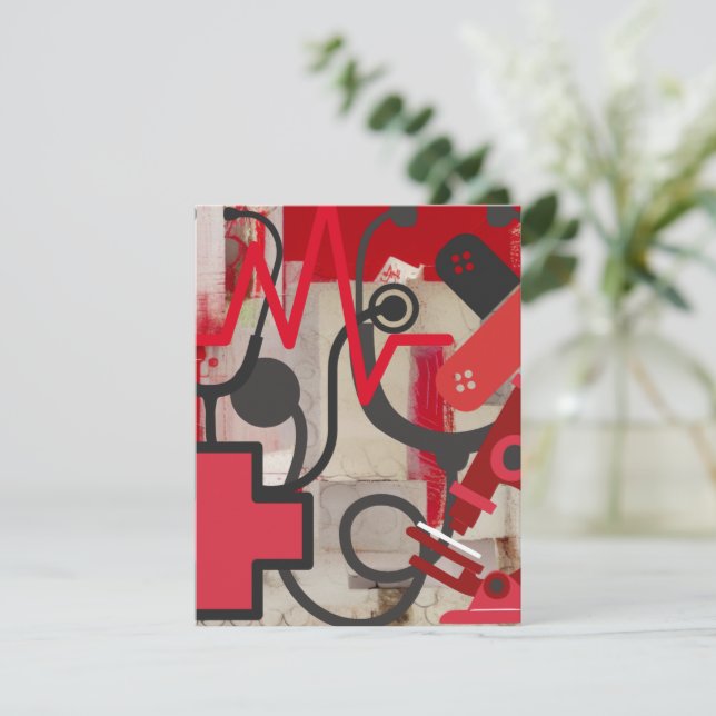 Cartão De Notas Profissão Médica (Em pé/Frente)