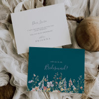 Proposta de Bridesmaid Verde de Flor Selvagem Mult