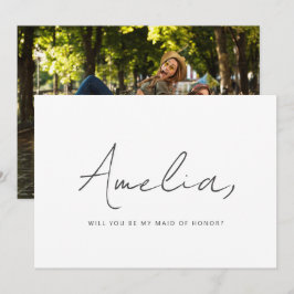 Cartão De Notas Proposta de manuscrito personalizado para Madrinha