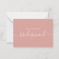 Proposta Minimalista de Rosa Bridesmaid