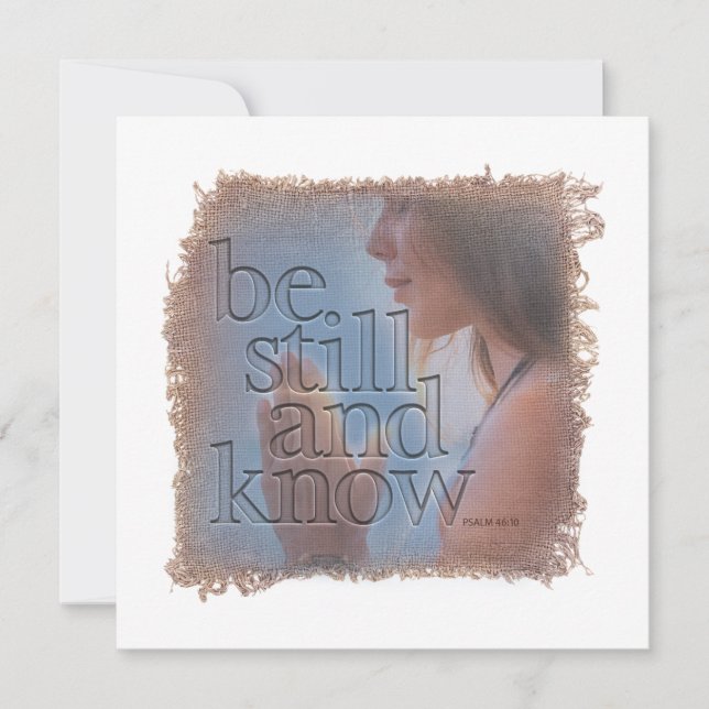 Cartão De Notas PSALM 46:10 - Personalized Notecard (Frente)