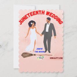 Cartão De Notas Pulando a vassoura