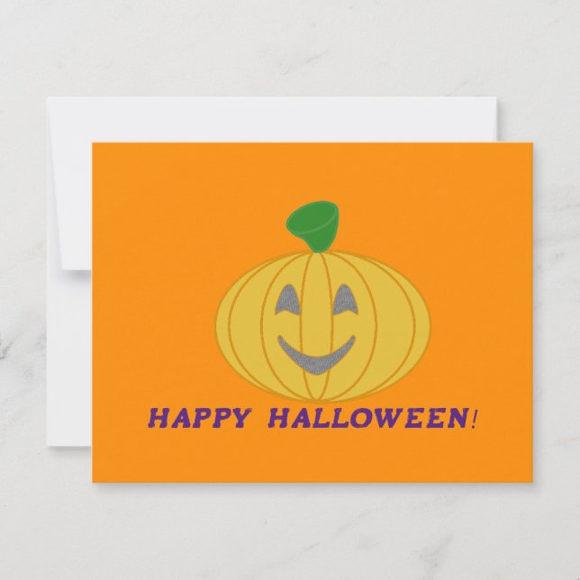 Cartão De Notas Pumpkin Laranja (Frente)