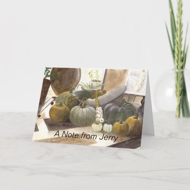 Cartão De Notas Pumpkins (Frente)