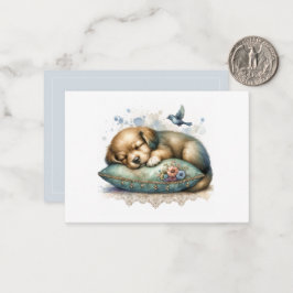 Cartão De Notas Puppy Bonito Restrito